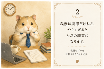 2：我慢は禁物⁉️
